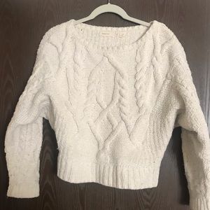 Oversized cream sweater